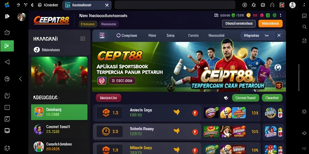Tampilan antarmuka aplikasi CEPAT88 yang sederhana dan intuitif.