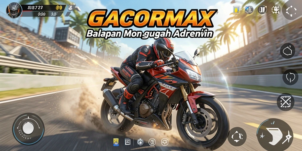 Gameplay menegangkan dengan motor balap yang cepat dan sirkuit yang menantang.
