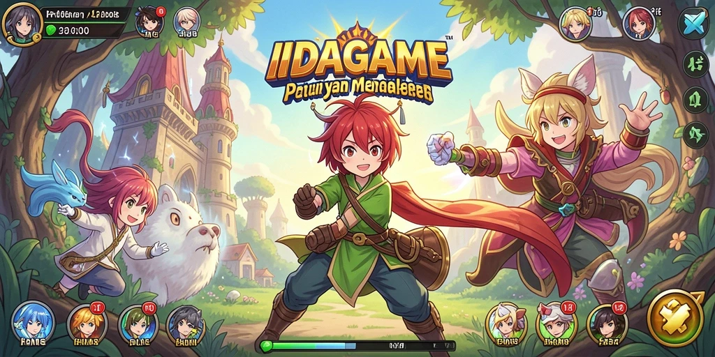 Gameplay menarik IDAGAME dengan karakter Anime yang populer.
