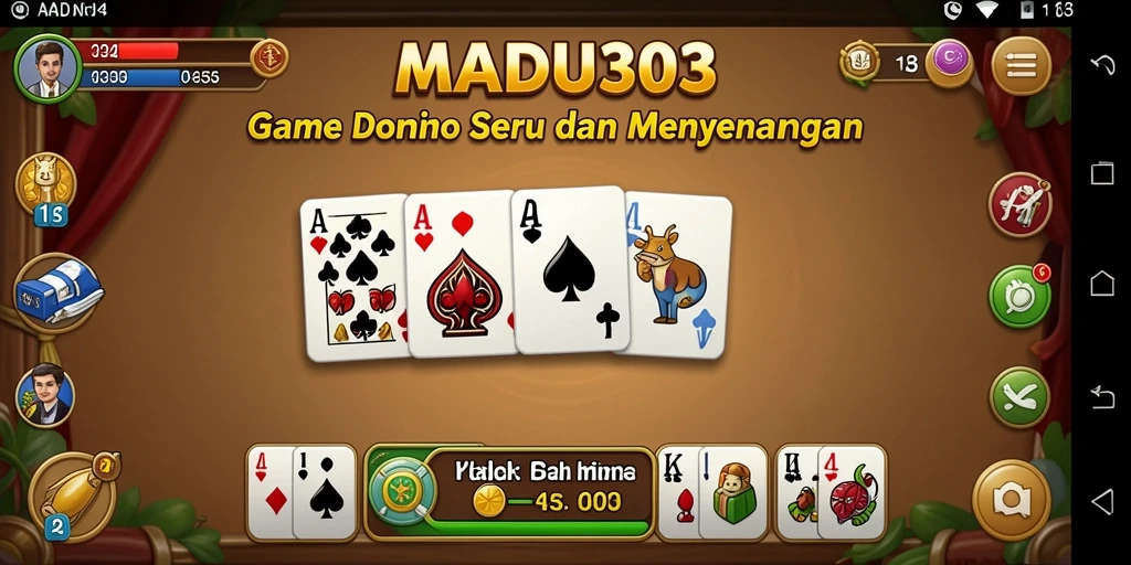 Screenshot tampilan gameplay seru MADU303 dengan grafik menarik.