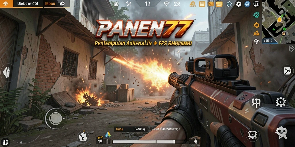 Tampilan gameplay menegangkan dalam <strong>PANEN77</strong> dengan pertempuran seru.