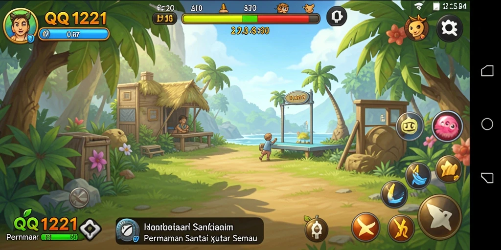 Tampilan gameplay <strong>QQ1221</strong> yang menarik dan menghibur.
