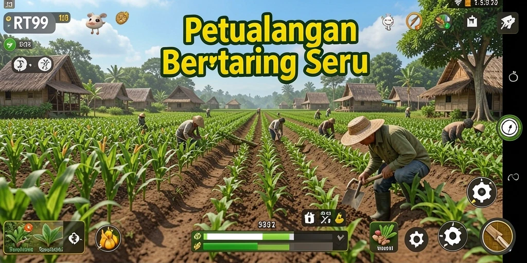 Gameplay menarik dari RT99 yang menampilkan aktivitas bertani.