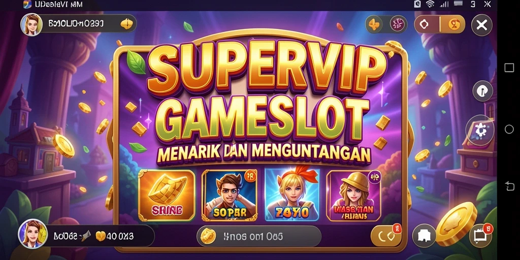 Menampilkan gameplay seru dari game slot SUPERVIP.