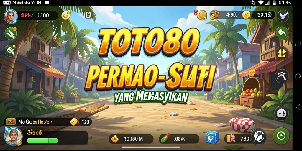 Tampilan gameplay TOTO80 yang menarik dan penuh warna.